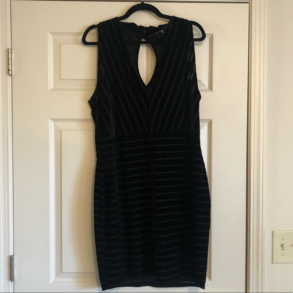 Black, formal, velvet, mini dress